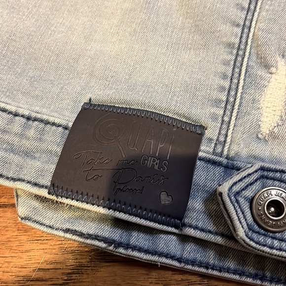 Quapi Girls French themed Patched Denim Vest size 10 (134/140) - Picture 8 of 9